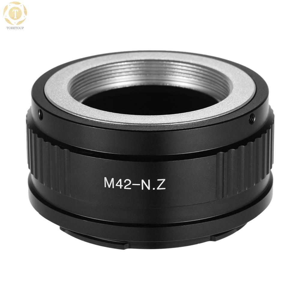 Ngàm Chuyển Đổi Ống Kính 12 Giờ Bằng Hợp Kim Nhôm Độ Chính Xác Cao Cho M42-Mount Nikon Z6 Z7 Z-Mount M42-Nikz