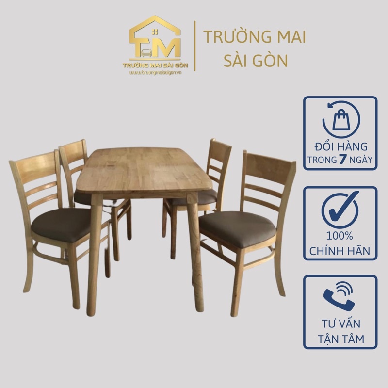 bàn ăn cabin thông minh giá rẻ gồm 4 đến 6 ghế ngồi chất gỗ chống ẩm cực tốt model hiện đại Trường Mai Sài Gòn