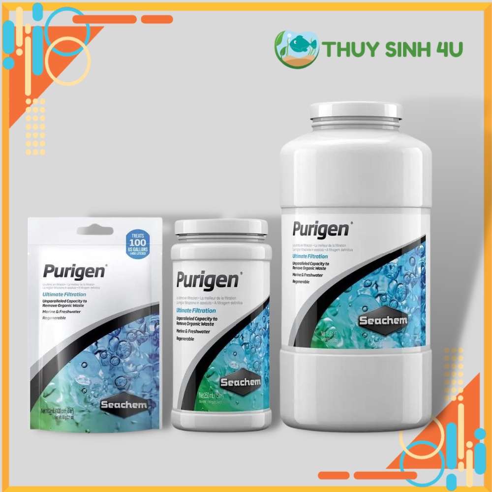 Vật liệu lọc Seachem Purigen chính hãng  - làm trong nước và hấp thụ độc tố