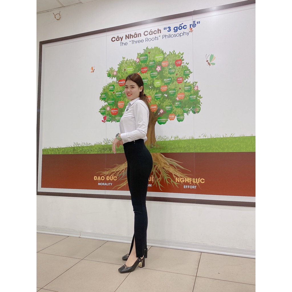 Quần legging cạp cao/ Quần legging nữ cạp cao ống xẻ Hàng Việt Nam xuất khẩu | BigBuy360 - bigbuy360.vn