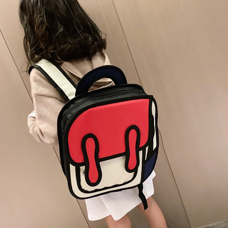 Ba Lô Đi Học / Du Lịch 2D Thời Trang Hàn Quốc Cho Bé