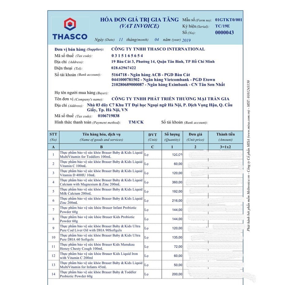 Siro Brauer Liquid Zinc 200ml - Bổ Sung Kẽm và Khoáng Chất Cho Trẻ Từ 1 Tuổi Trở Lên (Brauer Baby Kids Liquid Zinc)