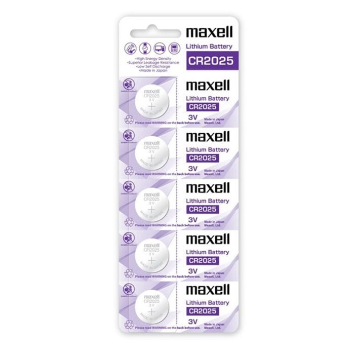 Pin chính hãng Maxell CR2025 Lithium 3V - Made In Japan dành cho đồng hồ, máy tính, smartkey, thiết bị điện tử...