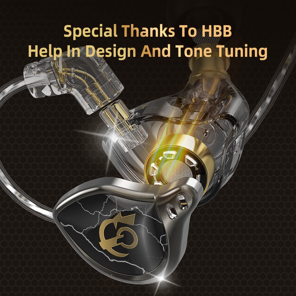 Tai Nghe Nhét Tai Qkz HBB Có Micro Phù Hợp Cho Theo Dõi Sân Khấu