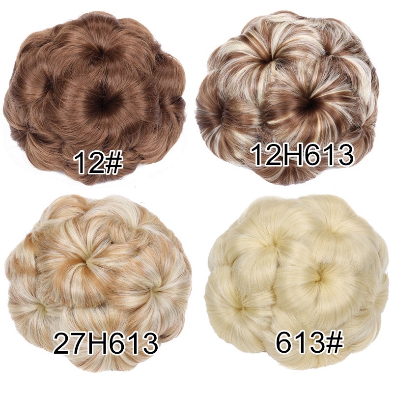 Búi tóc giả WIGSIN xoăn nối tóc phía sau xinh xắn thời trang dành cho nữ