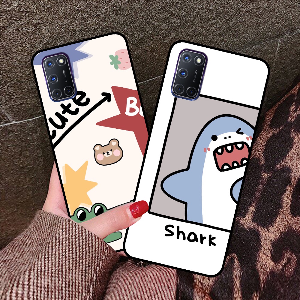 Ốp Oppo A52 / A92 in hình cá mập, khủng long dễ thương, cute (T01 - T06)