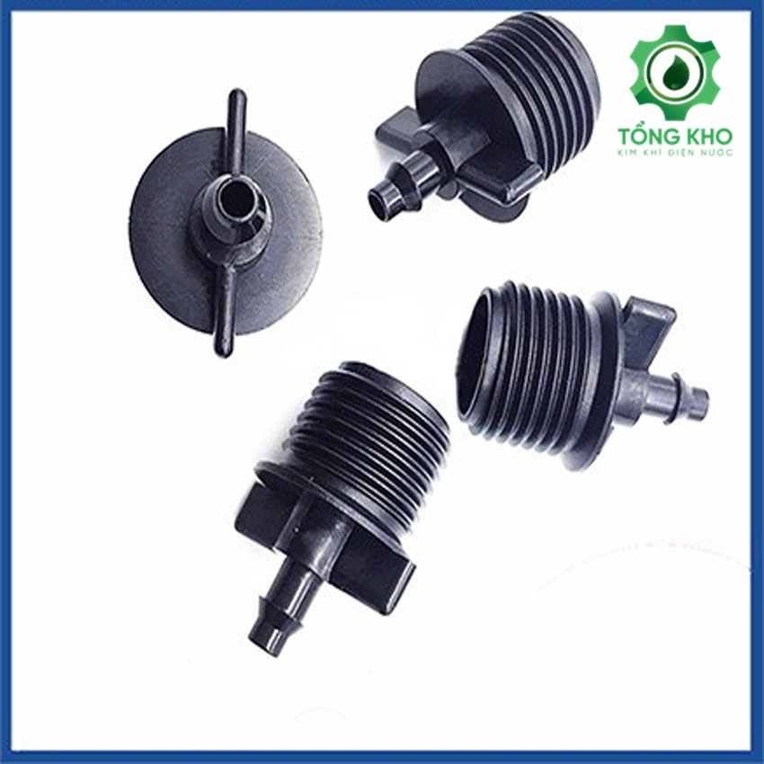 Ren 21 nối ra ống 6mm gân ( 1 đầu gân ) - Phụ kiện nối ống tưới tiện lợi nhanh chóng - Tổng kho kim khí điện nước