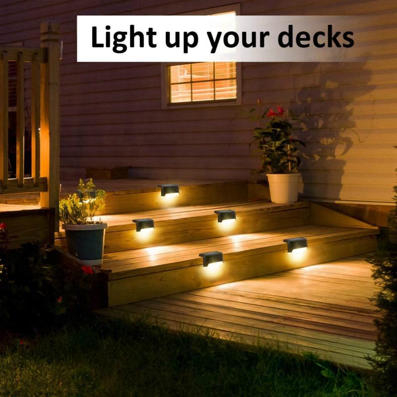Set 4 đèn LED không dây chống nước sử dụng năng lượng mặt trời cho sân vườn