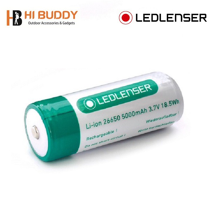 Phụ Kiện Pin Sạc Lithium - ion LEDLENSER 26650 3.7V 5000mAh Cho MT14 Hàng Chính Hãng  - HIBUSHOP