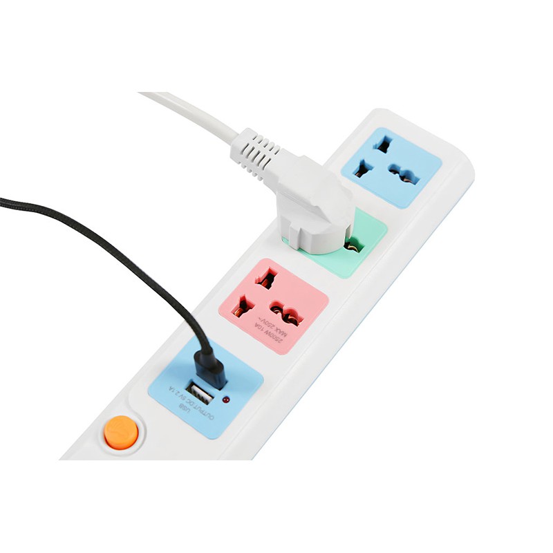 ⚡CHÍNH HÃNG⚡ Ổ cắm 3 lỗ 2 USB 3m Comet CES5303