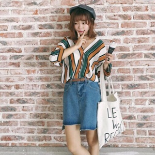 ( Xả Lỗ ) Áo somi sọc kiểu 656