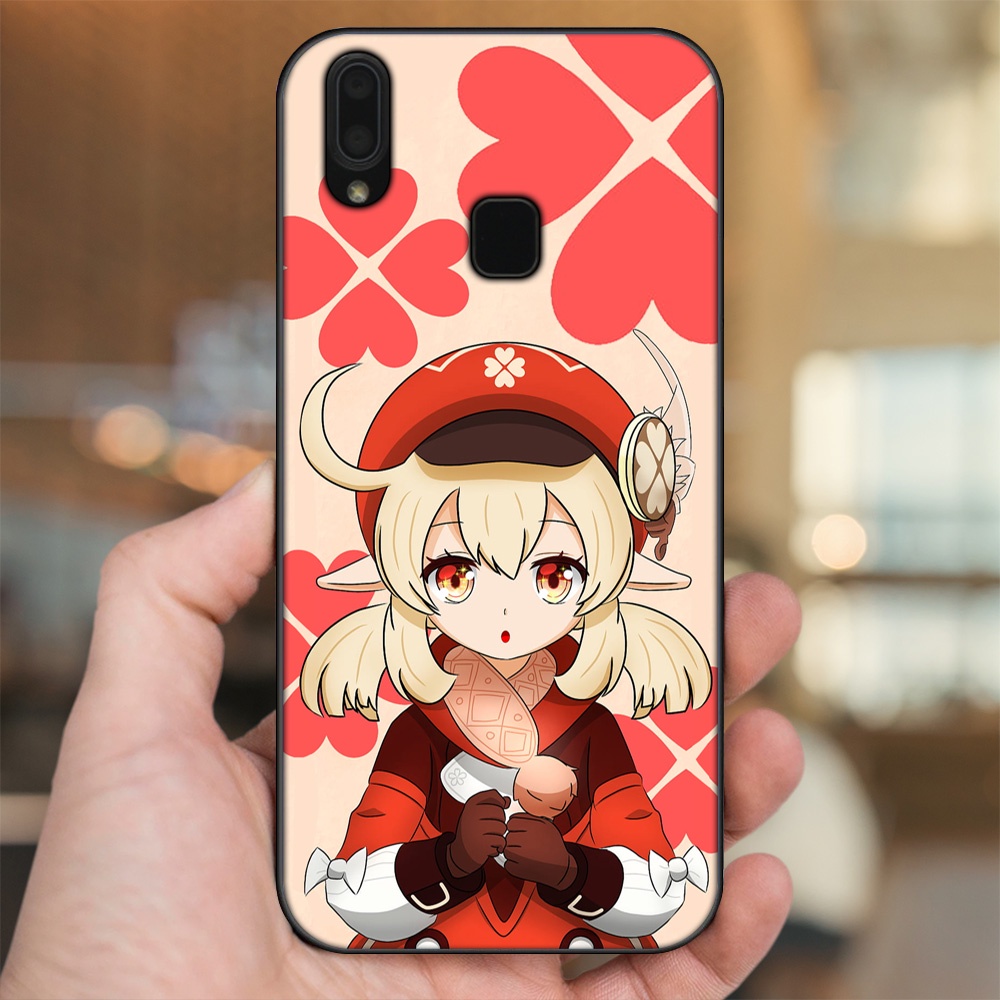 Ốp lưng Vivo Y91, Y95 viền đen in hình Klee Genshin Impact