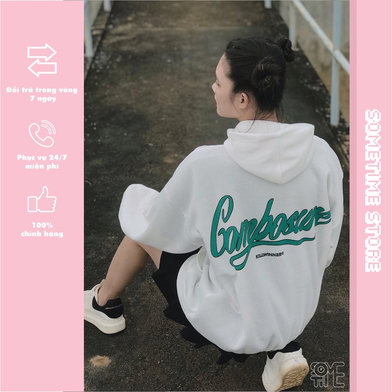 ÁO HOODIE , ÁO HOODIE KAMBOSME NỮ, CÓ TÚI TRƯỚC, CHỮ IN MÊM KHÔNG CỘM (hàng có sẵn)