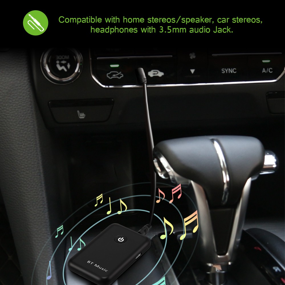 IN STOCK 2 in 1 Wireless Bluetooth Audio Transmitter & Receiver 3.5mm AUX A2DP Music Stereo Adapter for Home Car Stereo System TV Mp3 Mp4 PC