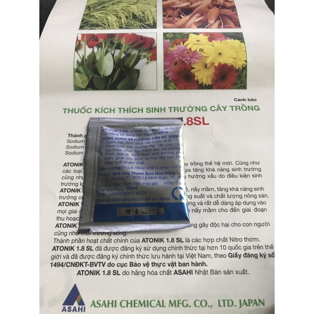 Thuốc kích thích sinh trưởng cây trồng ATONIK 1.8 SL