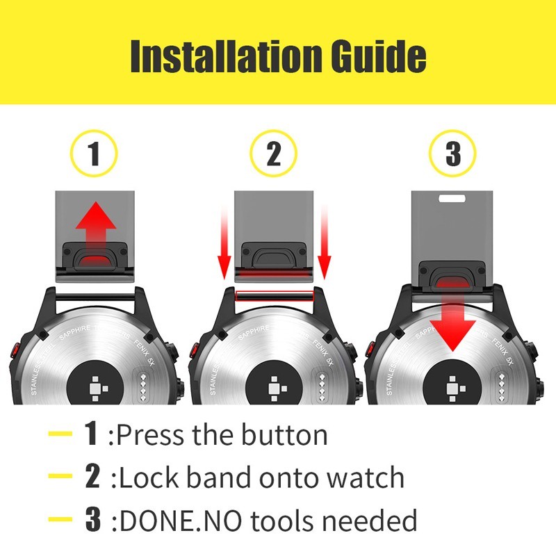 Dây Đeo Bằng Hợp Kim Titan 26Mm 22mm Cho Đồng Hồ Garmin Fenix 7 7X Epix