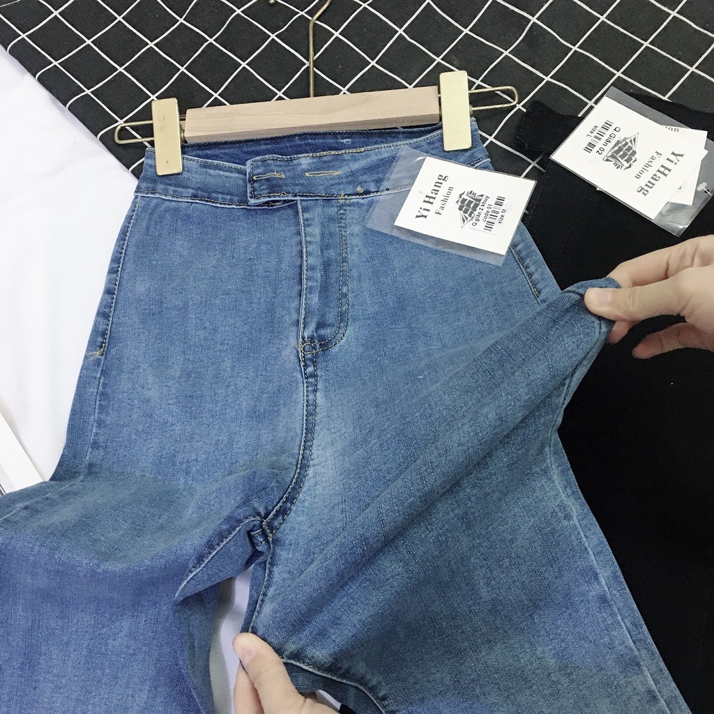 Quần jeans skinny form ôm cạp cao đường chỉ nổi siêu hot