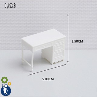 Bàn làm việc mẫu 379, mô hình mini trang trí