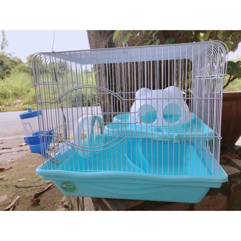 Lồng Mèo vuông cho Hamster. Lồng sắt nuôi hamster. Lồng mèo 36cm [Fullbox