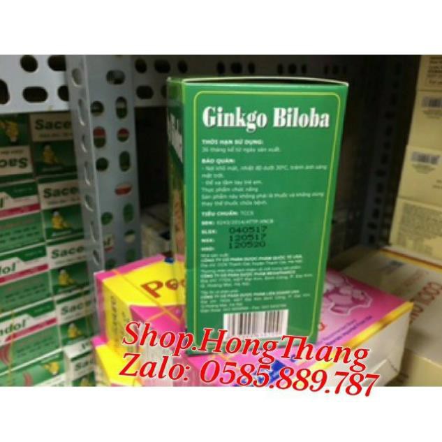 Viên uống Ginkgo Biloba Bổ Sung Dưỡng Chất Cho Não Hộp 100viên.