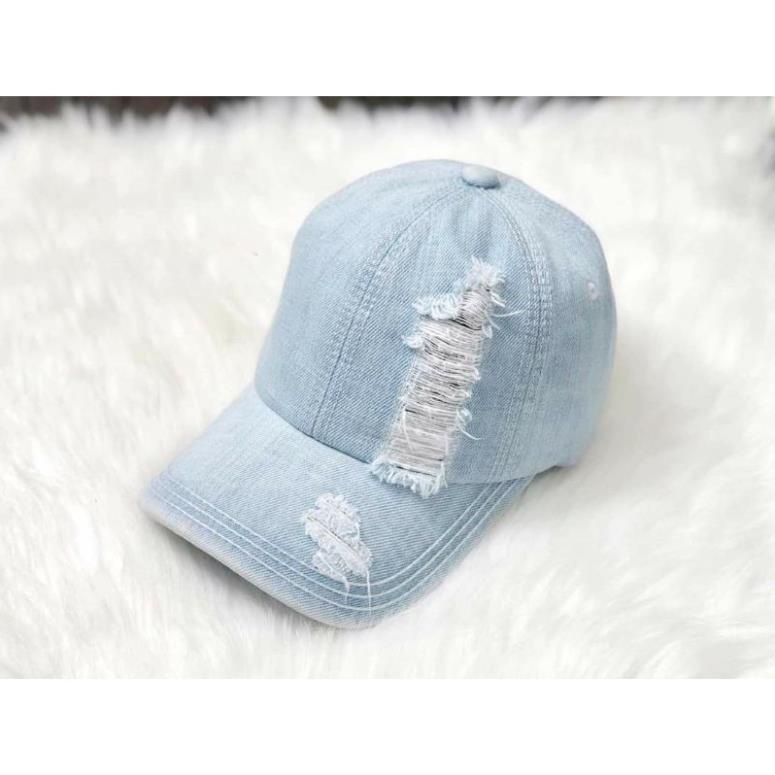 Nón Jean Thời Phong Cách Rách, Mũ Nón Nam Nữ Bụi Ngầu