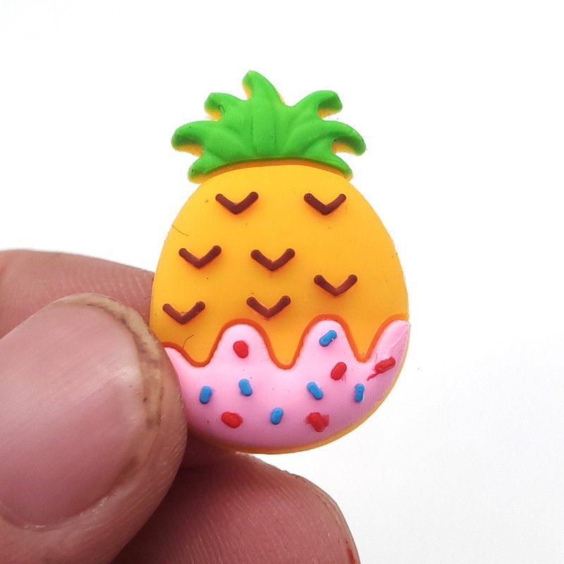 Phụ Kiện Trang Trí Khóa Giày Hình Trái Cây Táo Bằng PVC