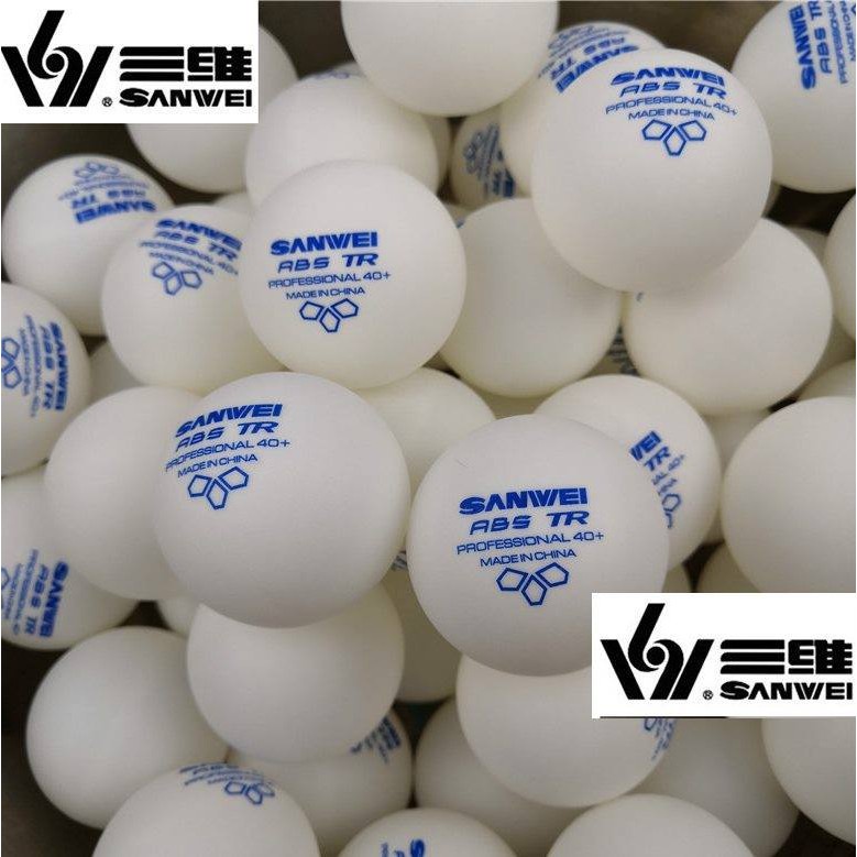 Quả bóng bàn tập luyện Sanwei TR chính hãng tròn đều ổn định chất liệu ABS