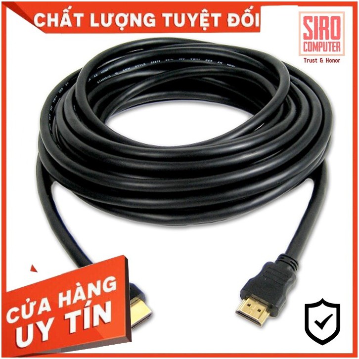 Dây hdmi ra hdmi 1.5m / 3m / 5m / 10m / 15m tròn đen