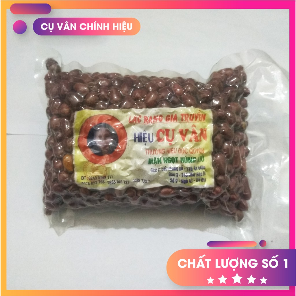 Lạc rang húng lìu Cụ Vân 500g