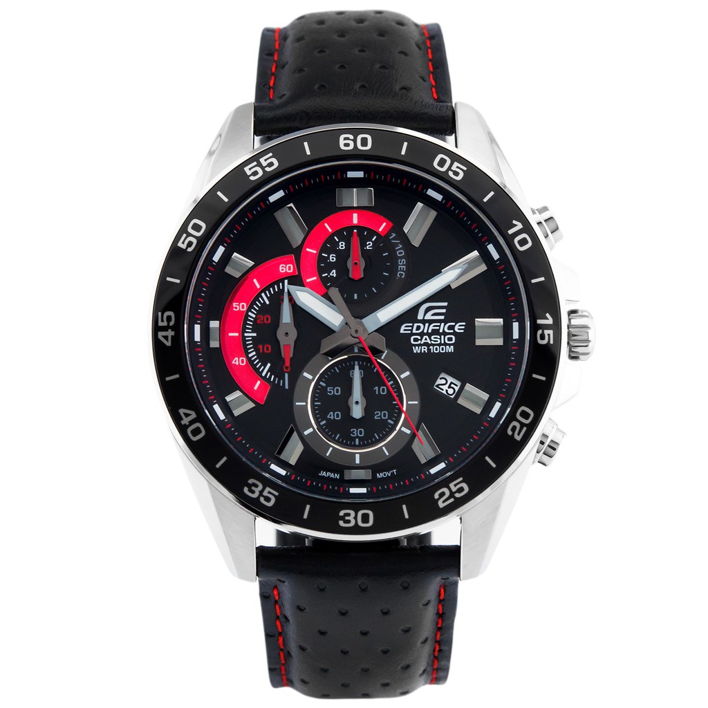 Đồng hồ nam dây da Casio Edifice chính hãng Anh Khuê EFV-550L-1AVUDF