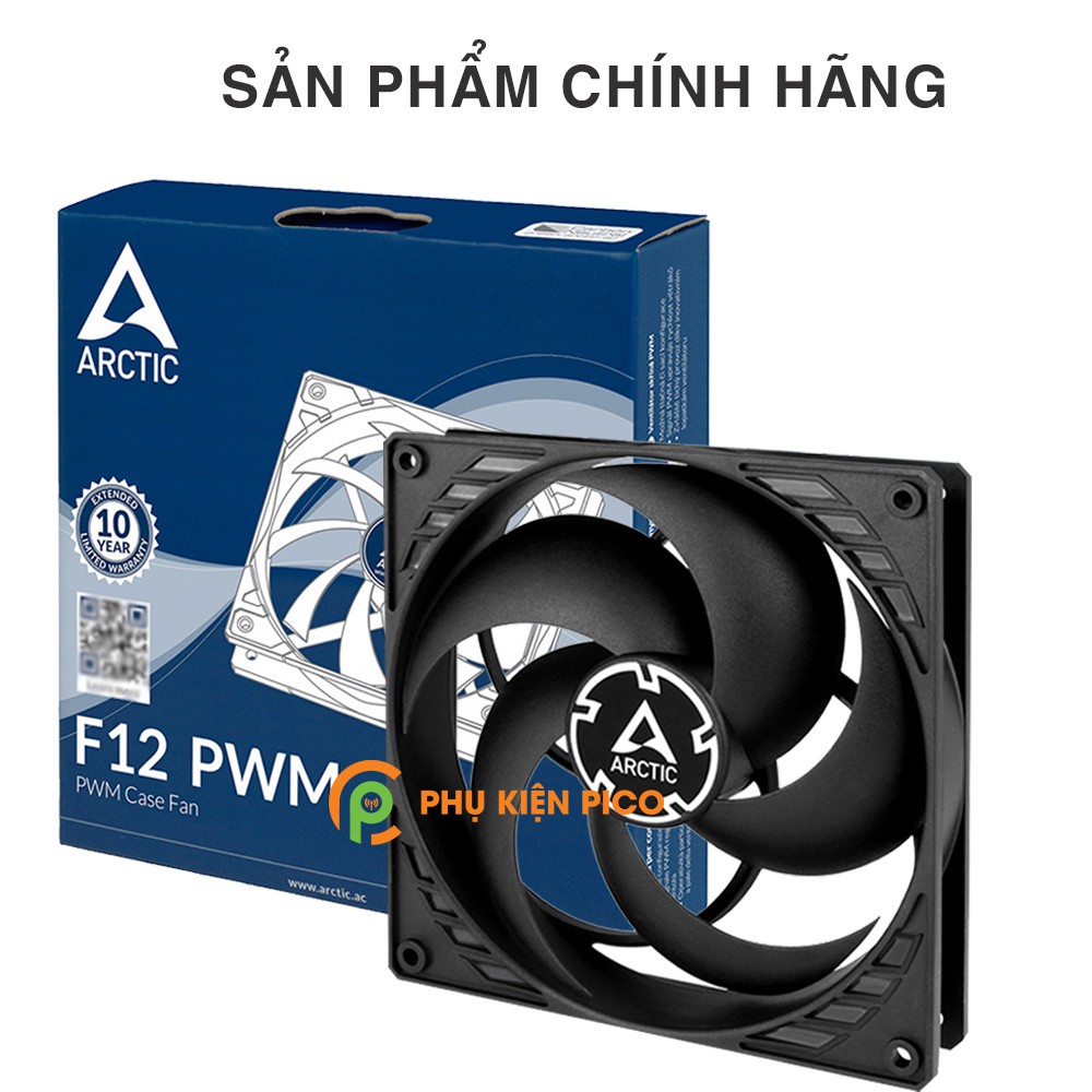 Quạt tản nhiệt case máy tính Arctic F12 PWM sức gió lớn - Quạt Fan Case 12cm