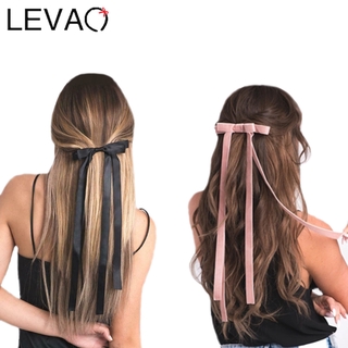 Kẹp Tóc Dây Ruy Băng Phong Cách Retro