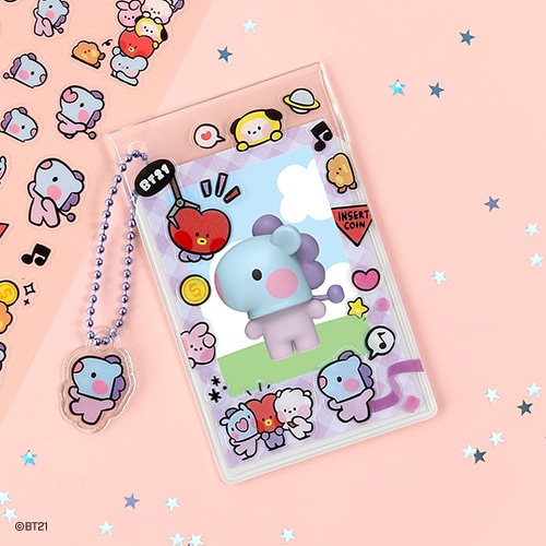 MONOPOLY LINE FRIENDS BT21 MININI LEAR CARD POCKET TÚI TRONG ĐỰNG CARD CÓ DÂY ĐEO BT21 MININI