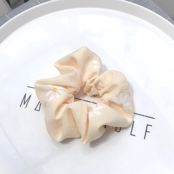 Dây buộc tóc scrunchies peony mẫu mới