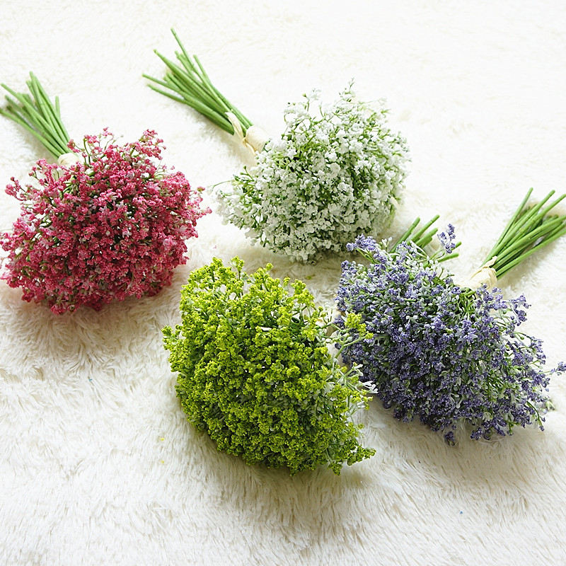 [1 Bunch 16 Pcs] [Gypsophila Artificial Flowers] [Fake Flower For Office,Hotel,Home Wedding Party DIY Indoor Decoration]