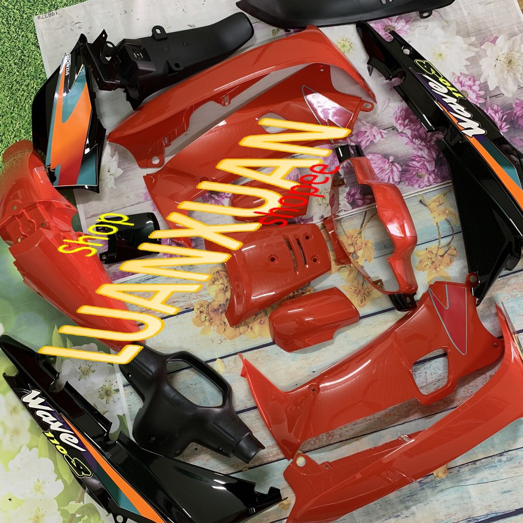 Bộ nhựa dàn áo xe wave ZX -Wave thái -wave 2 bóng -wave nhỏ -wave alpha 110 đời 2002 đến 2006 -Full nhựa trắng ABS