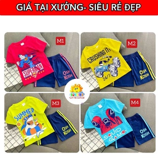 🔥TẬN GỐC🔥20-40KG BBC33 Bộ quần áo bé trai size đại thun COTTON 4d chiều