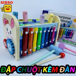 Đập chuột vui nhộn kèm đàn gỗ cho bé