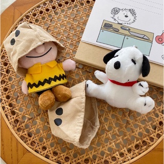 Búp bê nhồi bông hình chú chó snoopy dễ thương gắn túi xách/túi xách