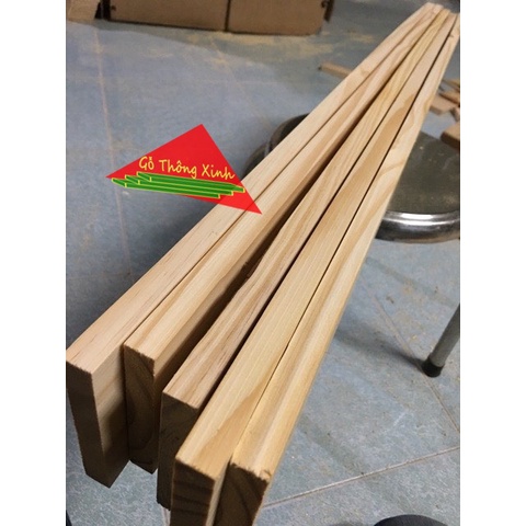 Bó 5 thanh gỗ thông pallet dài 1m, rộng 9.2cm, dày 1.4cm được bào láng đẹp 4 mặt