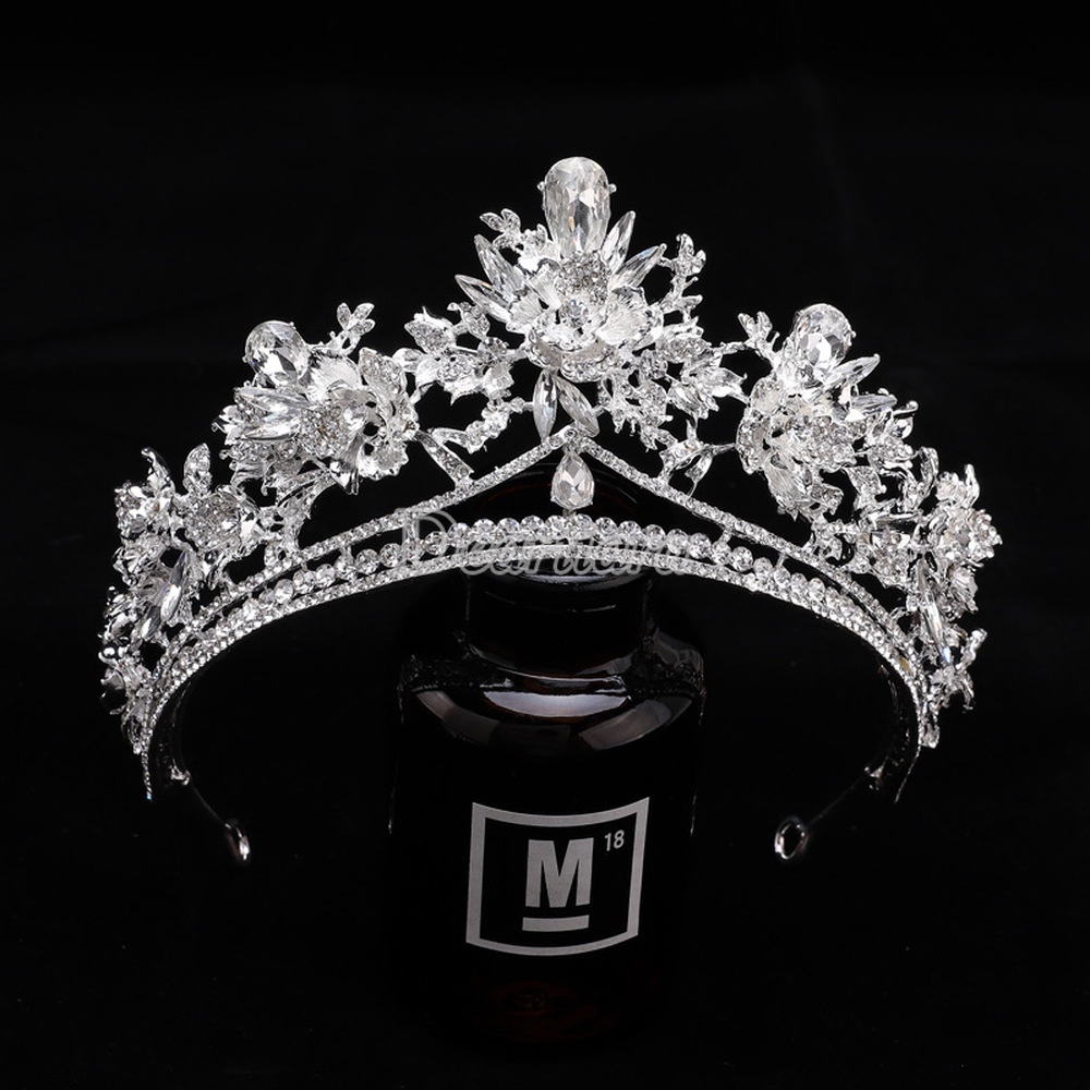 Vương Miện Đính Đá Thời Trang Châu Âu Cho Cô Dâu