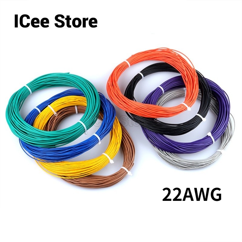 Cuộn Dây PVC 10M 22AWG 1.6mm Cách Điện Cho Kết Nối DIY