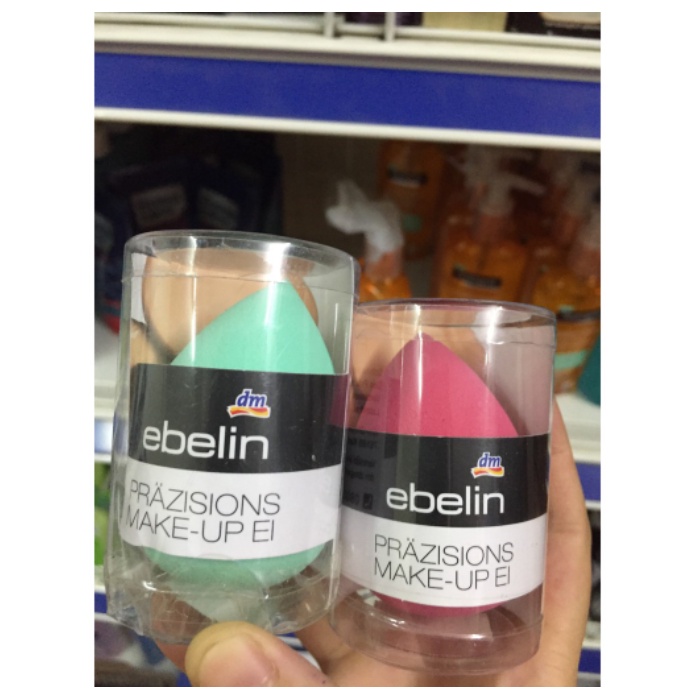 Mút trang điểm Ebelin giọt nước có hộp, quả trứng thần kỳ makeup tán kem nền - Shop Viloet