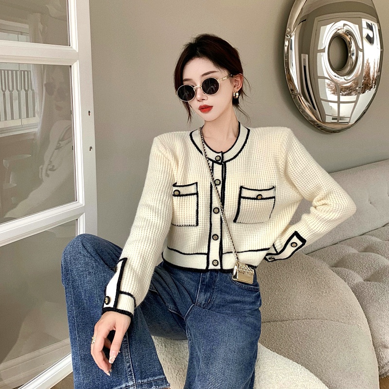 ORDER TAOBAO) ÁO KHOÁC LEN CARDIGAN TAY DÀI