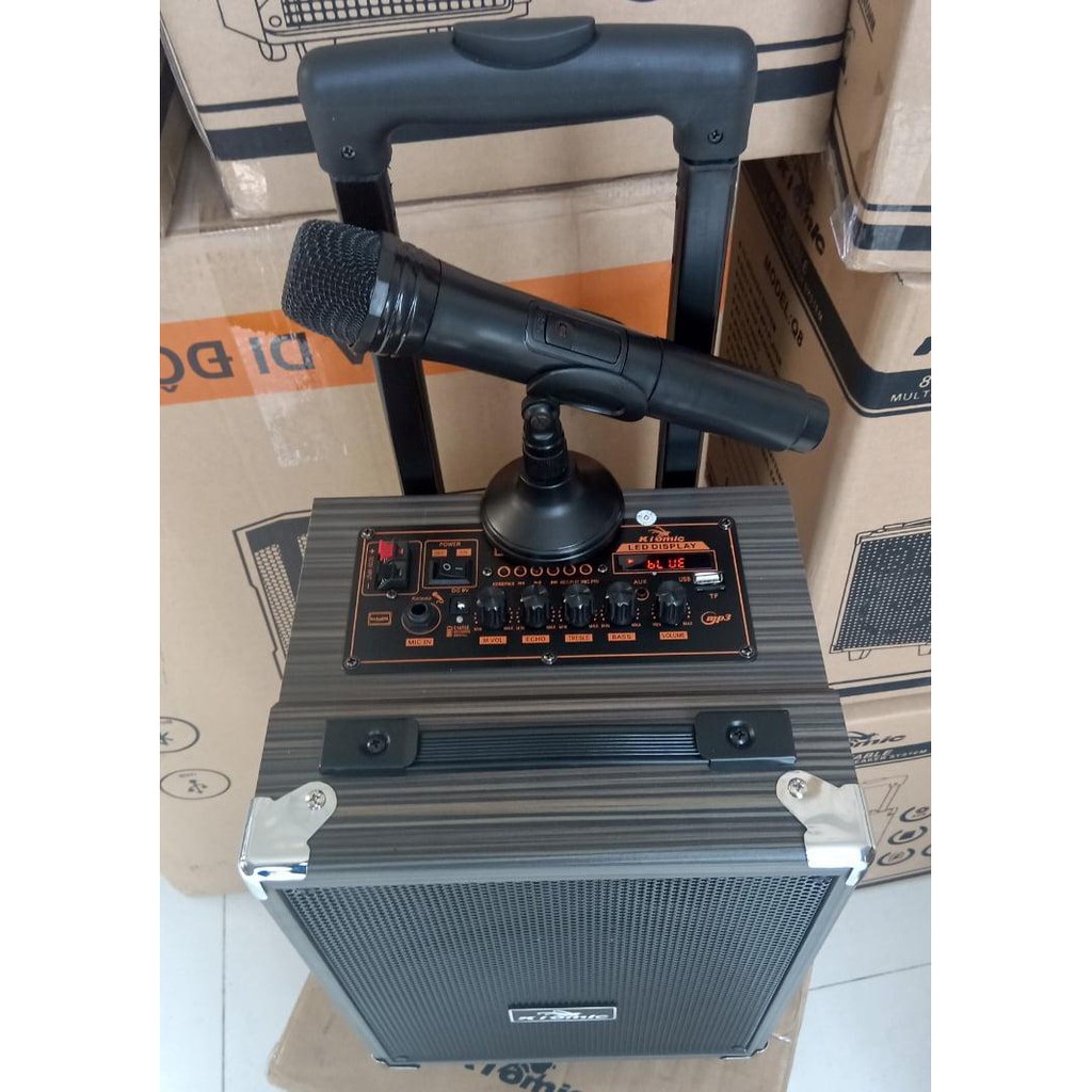 Loa kéo karaoke Kiomic Q8 chính hãng - Loa hát di động Q8