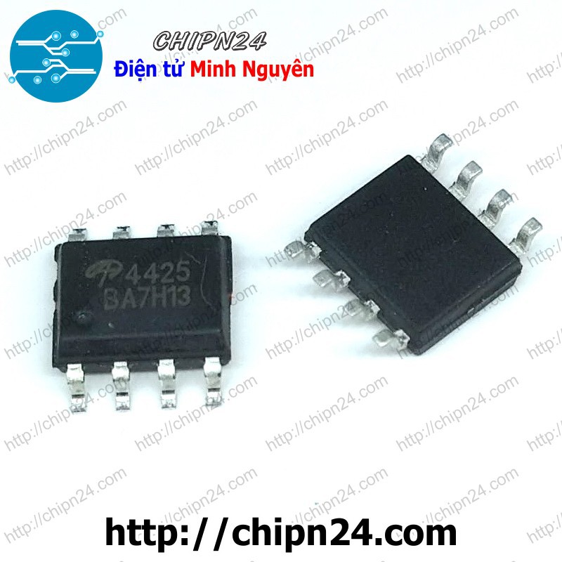 [2 CON] Mosfet Dán AO4425 SOP-8 14A 38V Kênh P (SMD Dán) (4425)