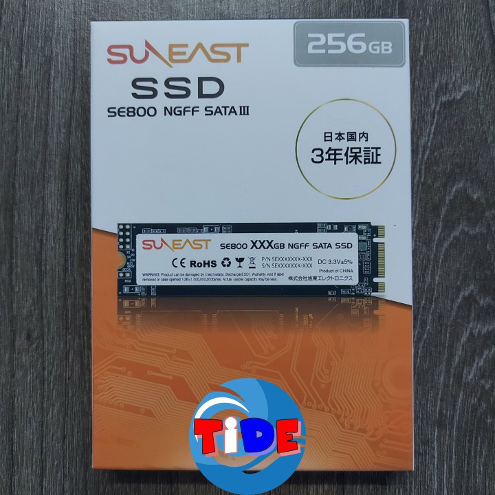 Ổ cứng SSD M2 SunEast 256GB nội địa Nhật Bản – CHÍNH HÃNG – Bảo hành 3 năm