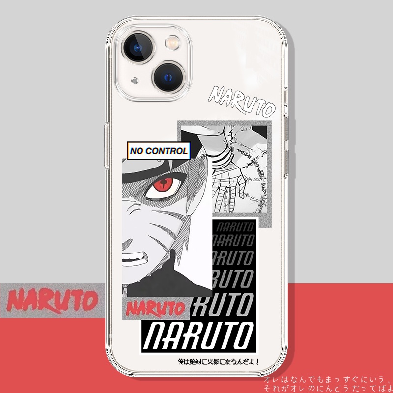 Ốp Điện Thoại Nén Khí Chống Sốc In Hình Naruto Màu Trắng Đen Cho 7plus se2020 13 promax 12 11promax Xsmax