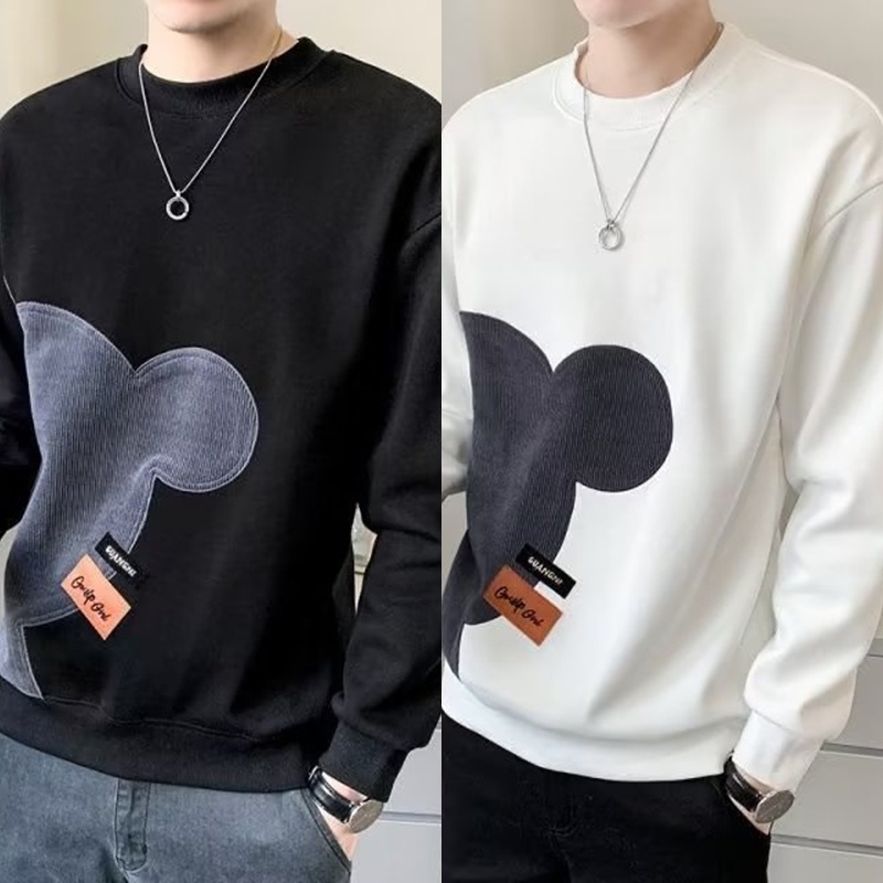 Áo Sweater Cổ Tròn Dáng Rộng In Họa Tiết Thời Trang Mùa Thu 2022