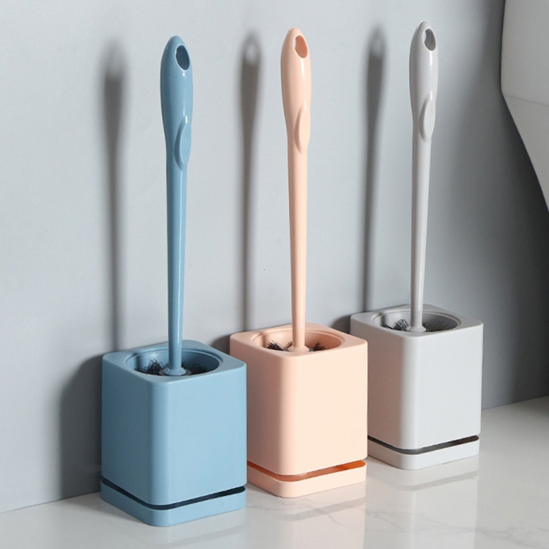 Bàn Chải Vệ Sinh Toilet Cán Dài Có Đế Thoát Nước Tiện Lợi